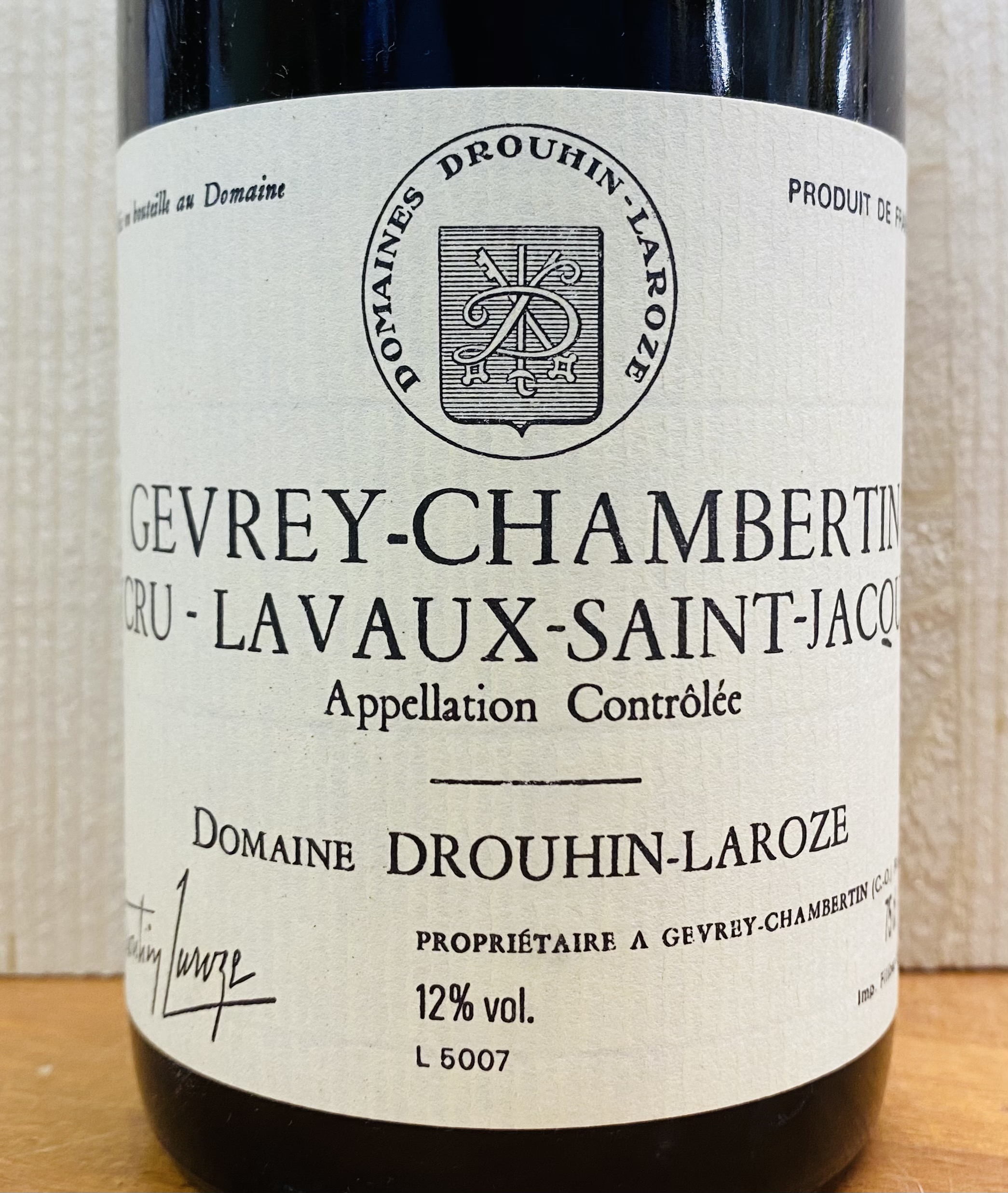 5847○ジュヴレ・シャンベルタン1級ラヴォー・サン・ジャック1995